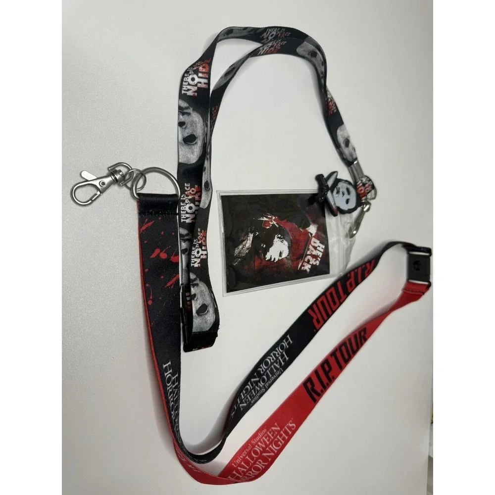 Halloween Horror Nights Michael Myers Lanyard‎ & ID Badge Universal Studios